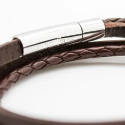 Bracelet double tour Le Mix marron (acier)