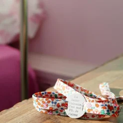 Bracelet Liberty ruban maman family personnalisable (argent 925°)