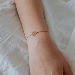 Bracelet médaille Joséphine (plaqué or jaune)