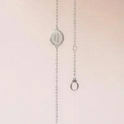 Bracelet médaille Madelaine (argent rhodié)