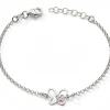 Bracelet Papillon rose (argent)