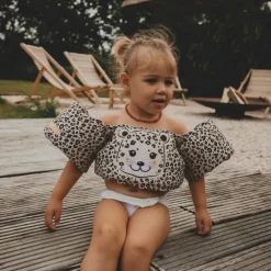 Brassards ceinture de natation Léopard beige (2-6 ans)