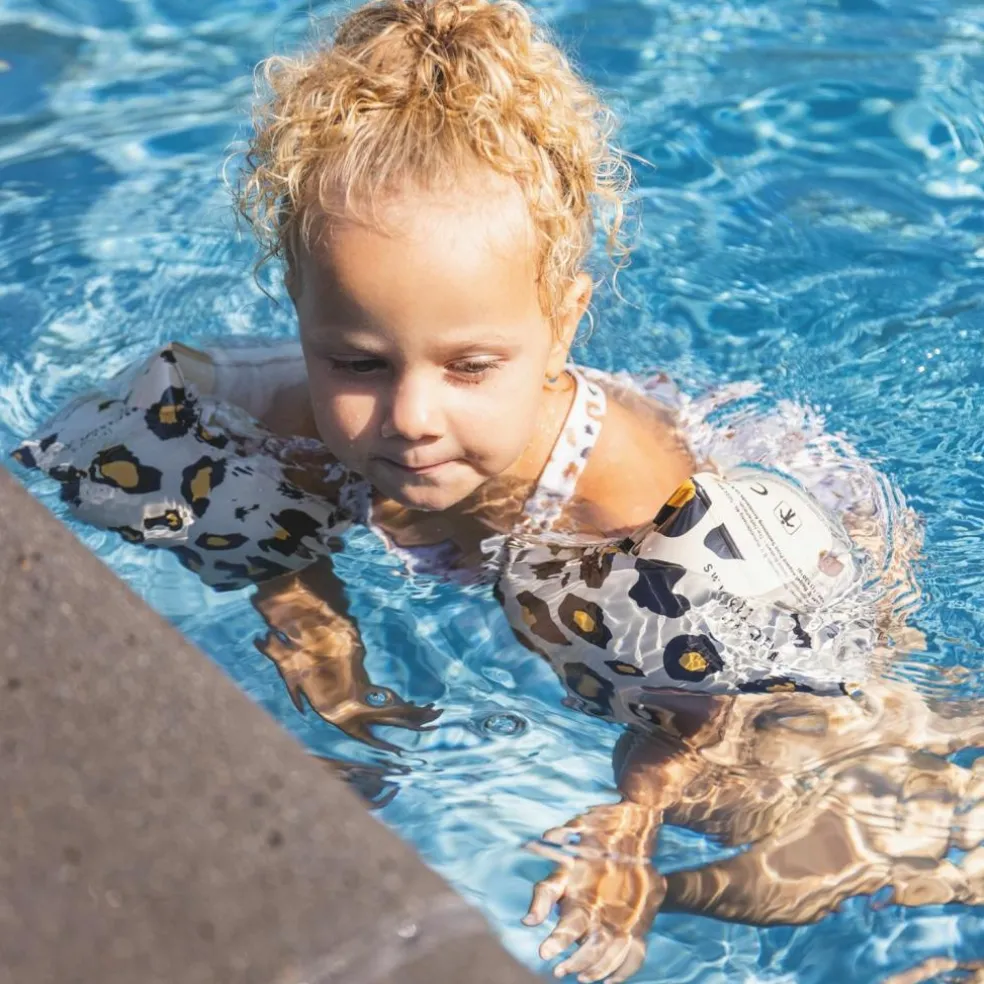 Brassards de natation Léopard beige (2-6 ans)