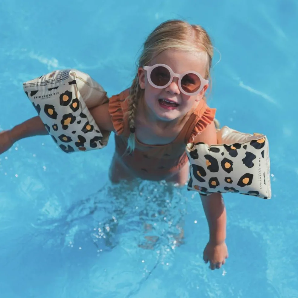 Brassards de natation Léopard beige (2-6 ans)