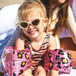 Brassards de natation Léopard rose et doré (0-2 ans)
