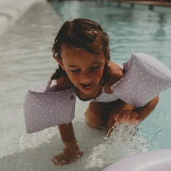 Brassards de natation Léopard lila (0-2 ans)