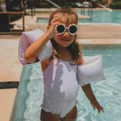 Brassards de natation Léopard lila (0-2 ans)