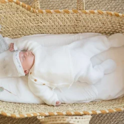 Brassière en maille Blanche (0-1 mois)