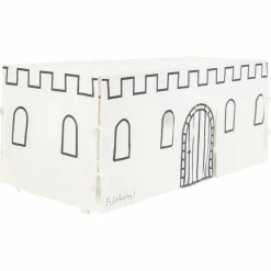 Cabane de table Château Noir et Beige (90 x 200 cm)