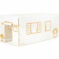 Cabane de table Maison Orange et Beige (90 x 200 cm)