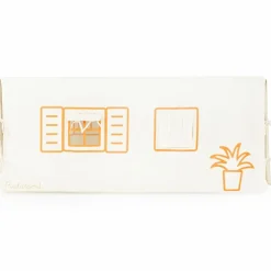 Cabane de table Maison Orange et Beige (90 x 200 cm)