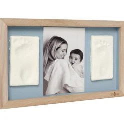 Cadre photo 2 empreintes Blue Abstrait