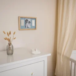 Cadre photo 2 empreintes Blue Abstrait