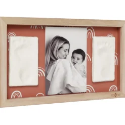 Cadre photo 2 empreintes Rainbow Terracotta