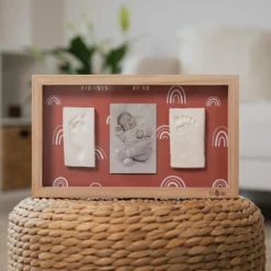Cadre photo 2 empreintes Rainbow Terracotta