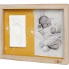 Cadre photo empreintes Classique Daisy Ochre
