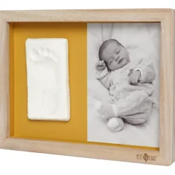 Cadre photo empreintes Classique Daisy Ochre
