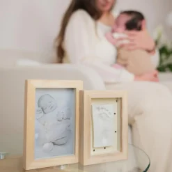 Cadre photo empreintes Duo Jolis Cœurs