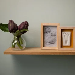 Cadre photo empreintes Duo Daisy Ochre