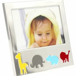 Cadre photo Safari personnalisable (métal argenté)