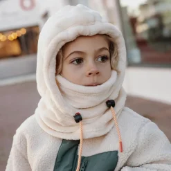 Cagoule polaire Warmy Cream (2-5 ans)