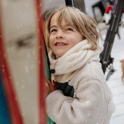 Cagoule polaire Warmy Cream (2-5 ans)