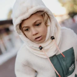 Cagoule polaire Warmy Cream (2-5 ans)