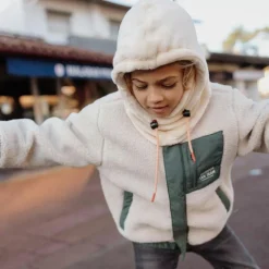 Cagoule polaire Warmy Cream (2-5 ans)