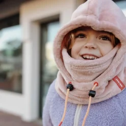 Cagoule polaire Warmy Pink (2-5 ans)