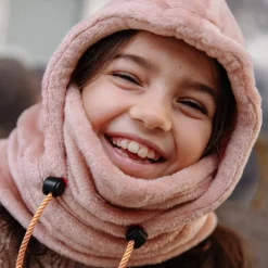 Cagoule polaire Warmy Pink (2-5 ans)