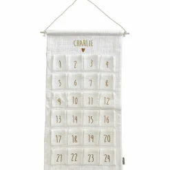 Calendrier de l'avent Gaze Ecru (personnalisable)