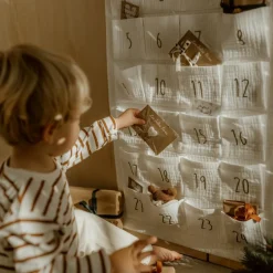 Calendrier de l'avent Gaze Ecru (personnalisable)