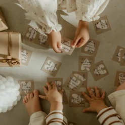 Calendrier de l'avent Gaze Ecru (personnalisable)