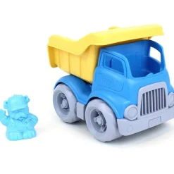 Camion de construction tombereau bleu et jaune