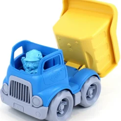 Camion de construction tombereau bleu et jaune