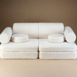 Canapé modulable Settee Cream White molletonné