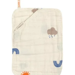 Cape de bain + gant Blossom nature