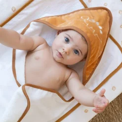 Cape de bain + gant Diplododo (70 x 70 cm)