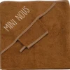 Cape de bain + gant Mini nous Camel (70 x 70 cm)