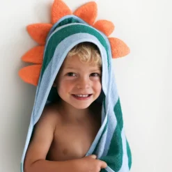 Cape de bain Dino Lagon (75 x 75 cm)