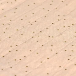 Cape de bain en mousseline-terry Pois rose-pêche