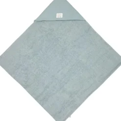 Cape de bain en mousseline-terry bleu poudré