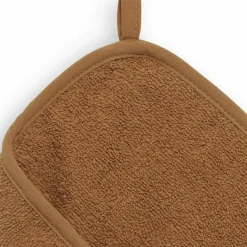 Cape de bain en éponge de coton Caramel (75 x 75 cm)