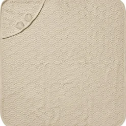 Cape de bain ours amande (80 x 80 cm)