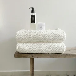 Cape de bain ours écrue (80 x 80 cm)