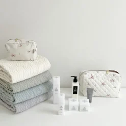 Cape de bain ours écrue (80 x 80 cm)