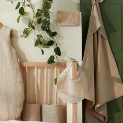 Cape de bain Tablier en bambou biscuit (100 x 100 cm)