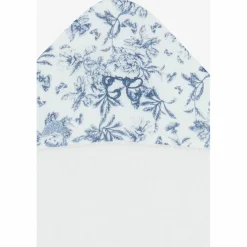 Cape de bain Toile de Jouy bleu