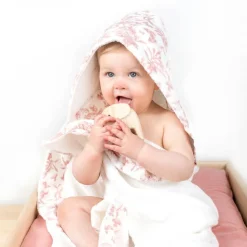 Cape de bain Toile de Jouy (70 x 70 cm)