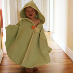 Cape de bain tortue menthalo personnalisable (0-5 ans)